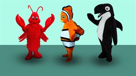 Ocean themed mascot costume